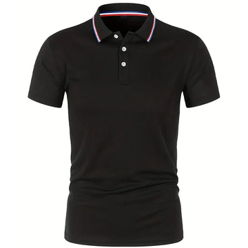 2025 Hot Sale Men's Summer Casual Breathable Comfortable Polo Shirt Men's Solid Color High Quality Short Sleeve T-Shirt